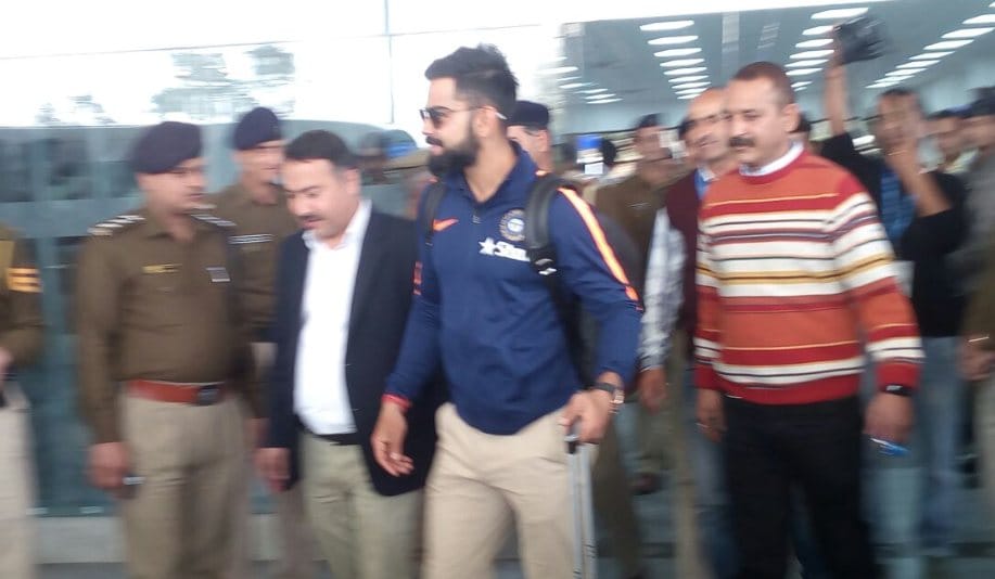 Team India Arrived at Dharamshala for Fouth Test Match.