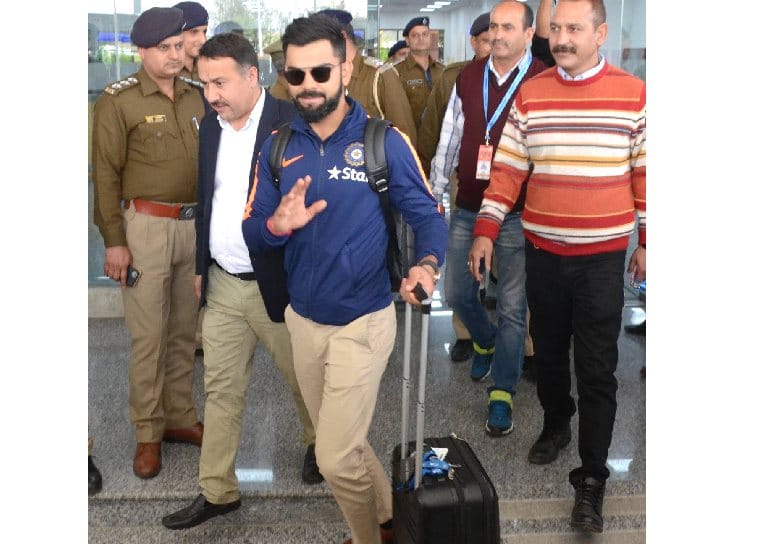 Team India Arrived at Dharamshala for Fouth Test Match.