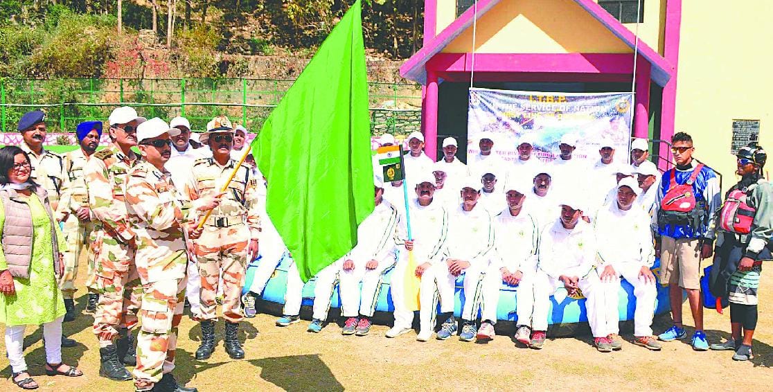 ITBP of a river rafting expedition starts