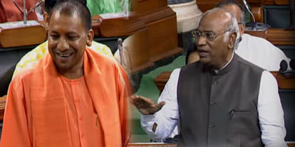 Yogi tangled on Rahul and Akhilesh in loksabha and Khadge said Keep the dignity of the post