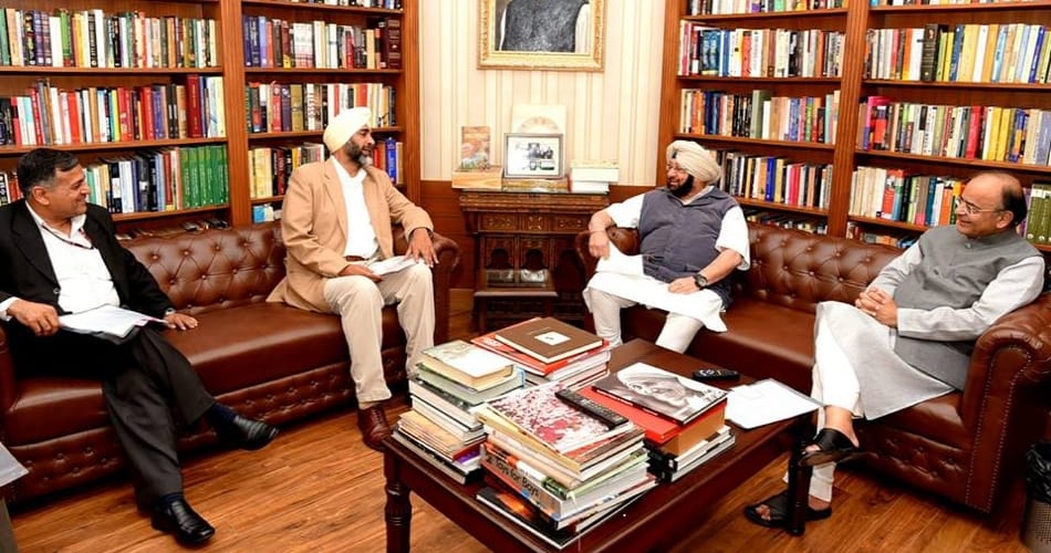 Capt Amarinder Singh Met Union Finance Minister Arun Jaitley