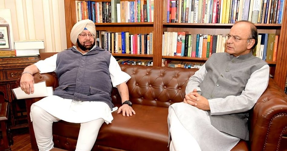 Punjab cm captain amarinder singh will meet arun jetly