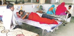 distric hospital without bedsheet