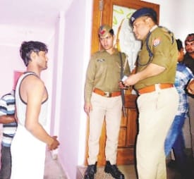 police action in hotel
