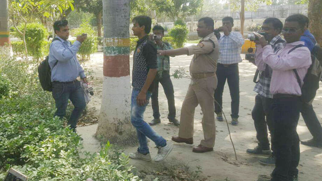 police is in action with anti romeo campaign