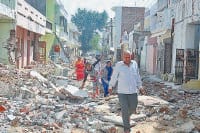 jind, Housing Board Colony, questions, on demolition of, illegal construction