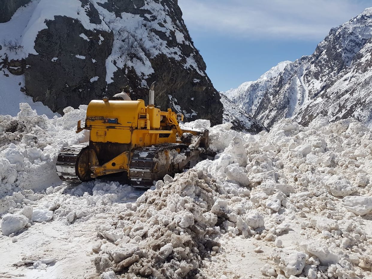 Snow removal work from Mughal road