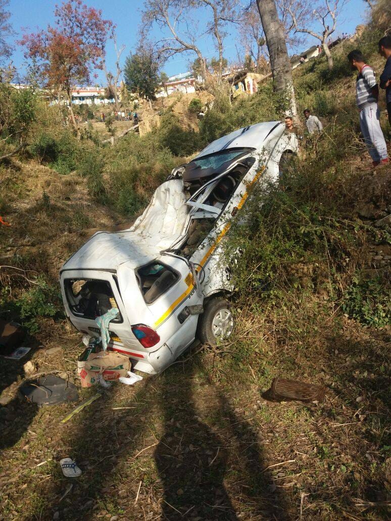 tavera meet with accident in pauri, two killed