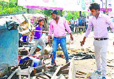 The Nizam, instead of the encroachment, was removed from the premises.