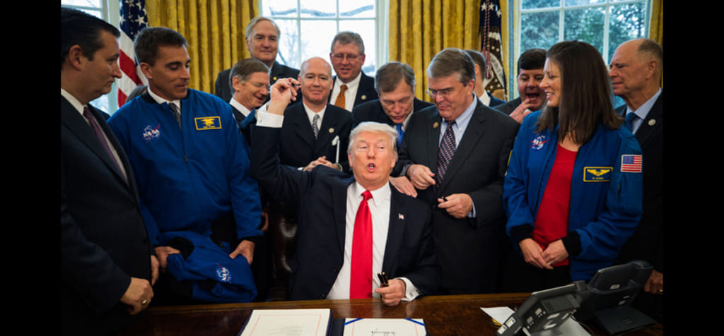 Trump Signs Bill Directing NASA to Send Humans to Mars 