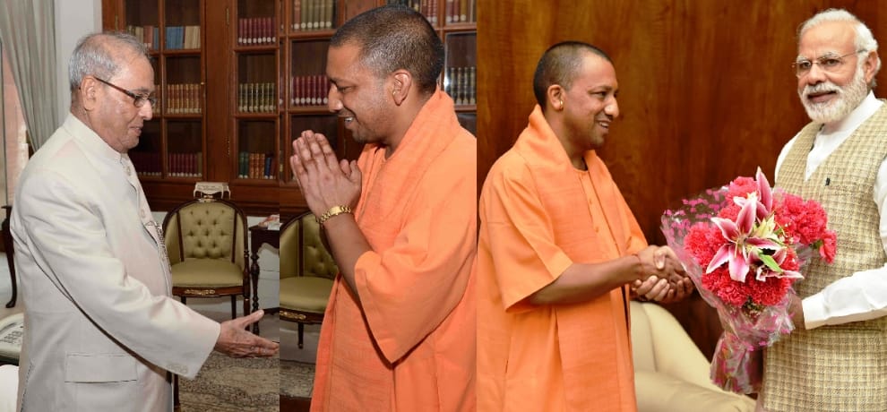 yogi meet The Prime Minister and President