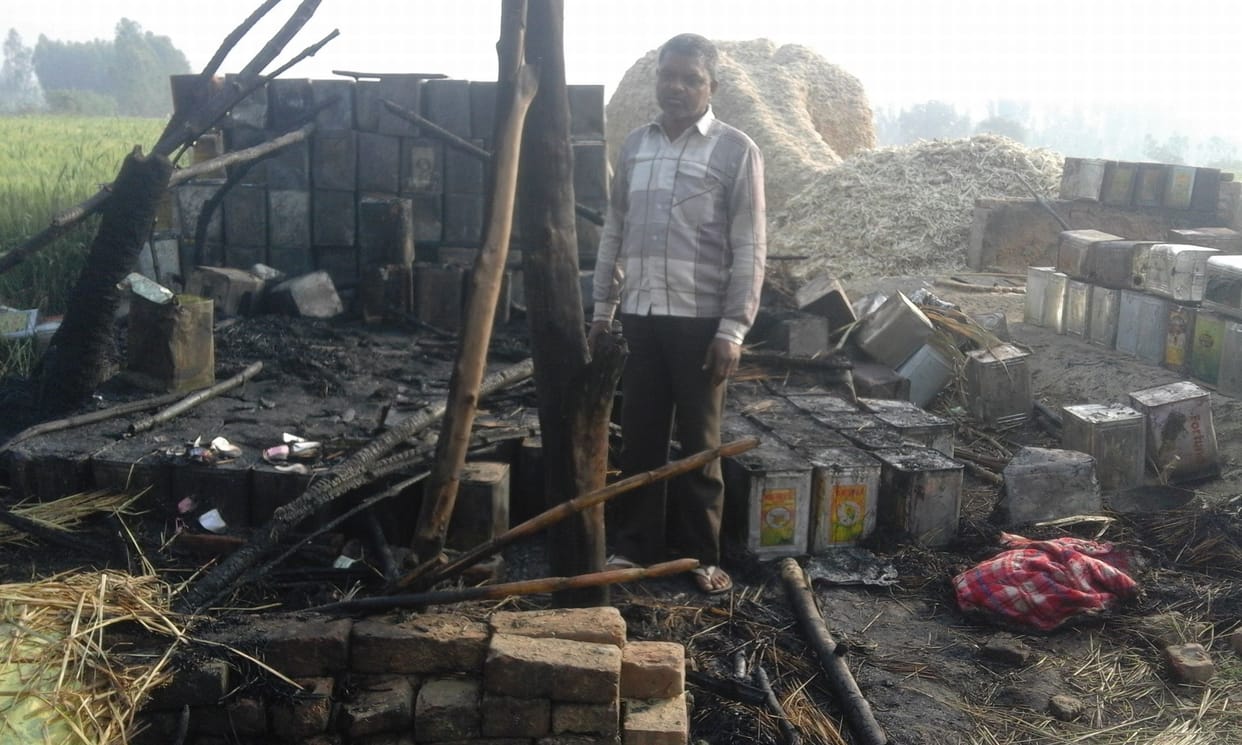 The fire in the crusher roof, the burning of millions of water