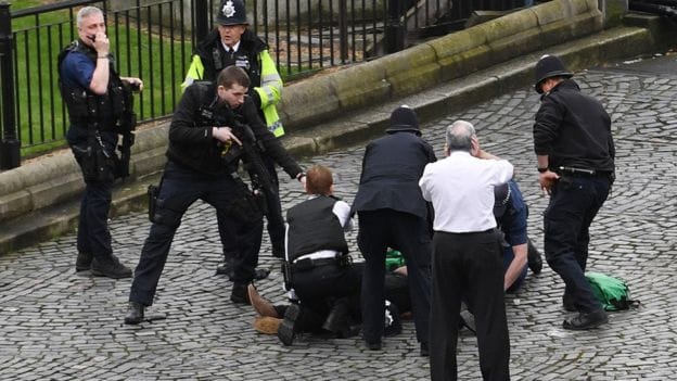 British parliament in lockdown after reports of shooting, stabbing and 'at least a dozen injured'