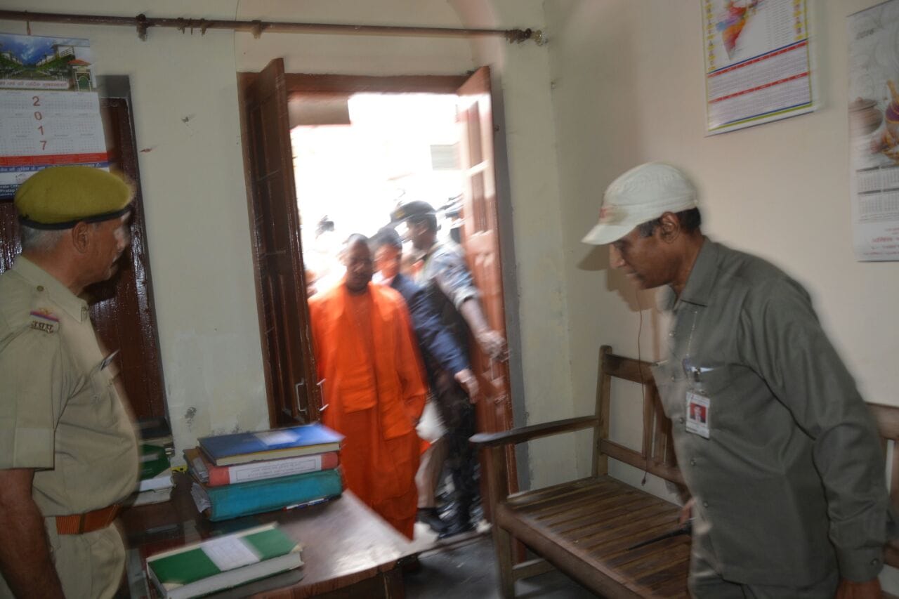 cm adityanath yogi in action
