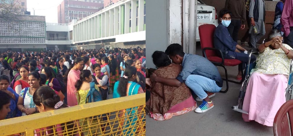 delhi forty thousand resident doctors on casual mass leave today