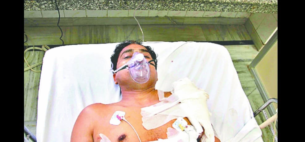 A young man going to meet a live-in partner, gun shot 
