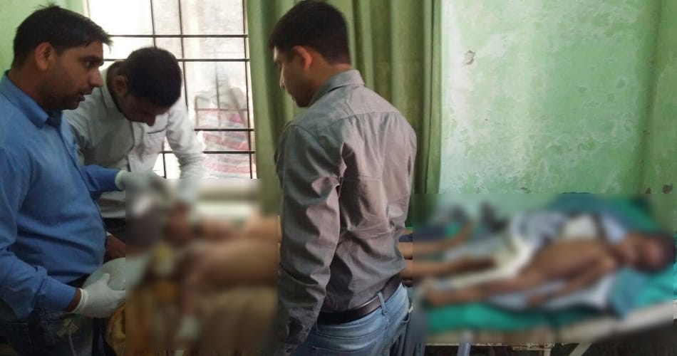 man killed wife and three childrens and jumped in well at haryana village