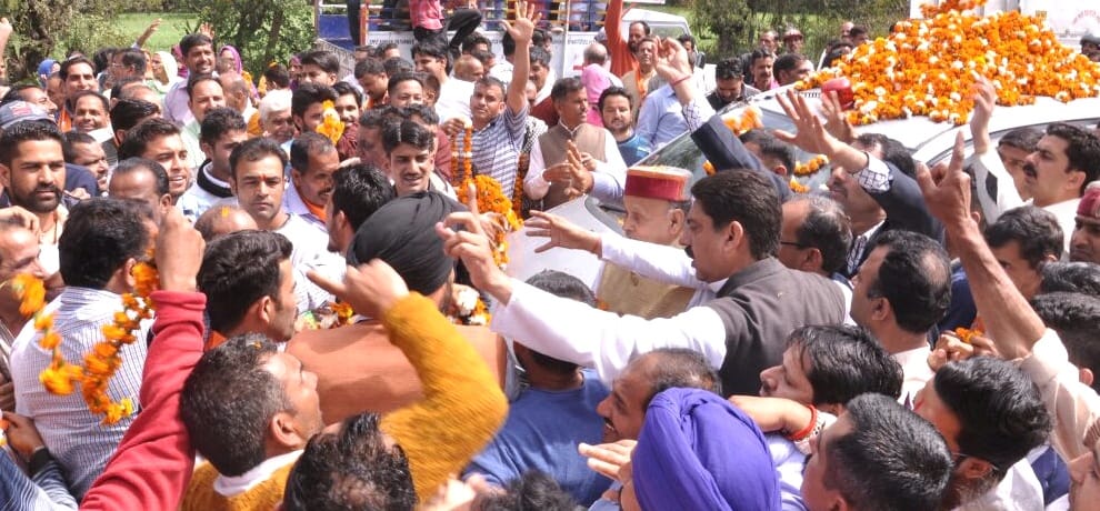 Ex Cm Prem Kumar Dhumal In Dharamshala