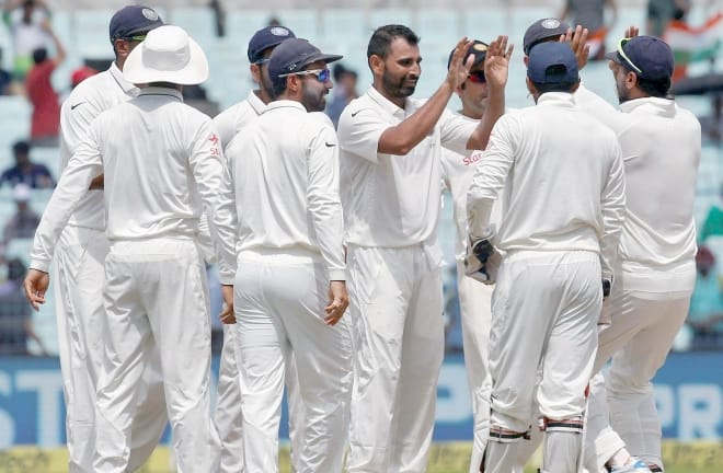 mohammed shami May play in Dharamshala Test.