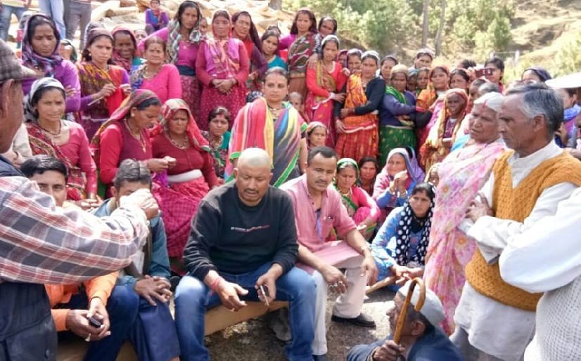 Proposed garbage in the forest of Falatti village Against the villagers