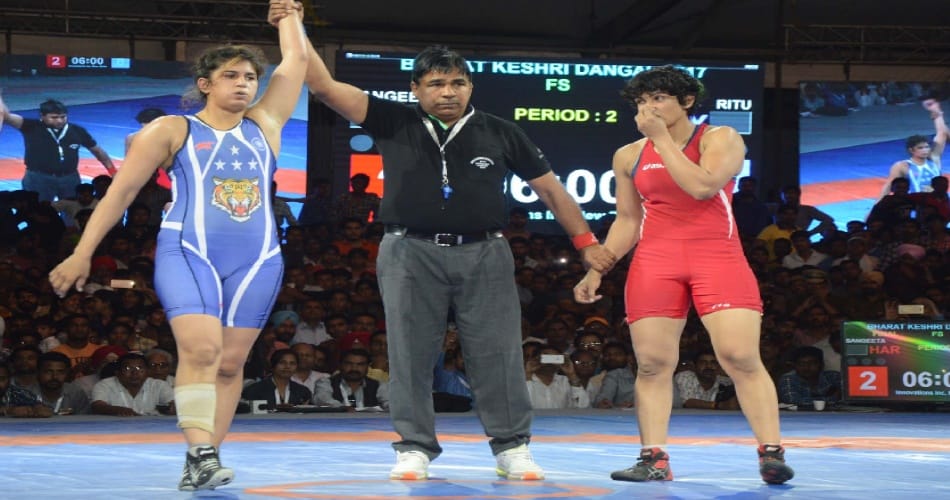 ritu phogat wins in bharat kesari dangal