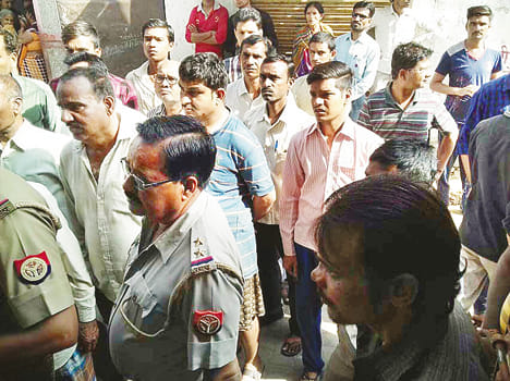 Suspended kidnapped young man hanged