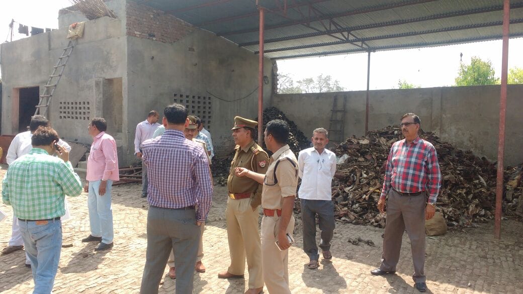 Residues of cattle found in huge quantities in SP leader's factory