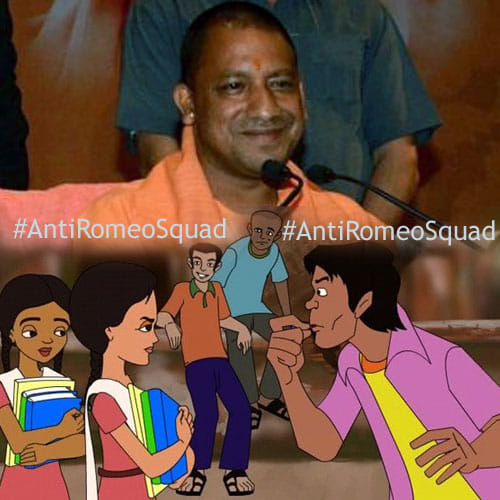 social media reactions on anti romeo squad
