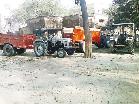 Three tractors, one engine siege in illegal mining