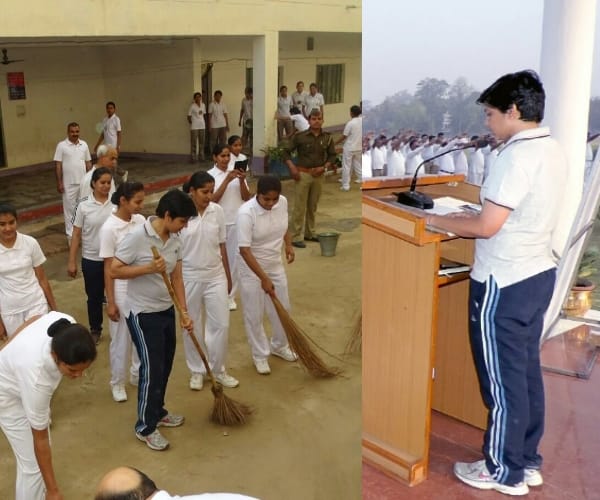  cleanliness by lucknow SSP manzil Saini.