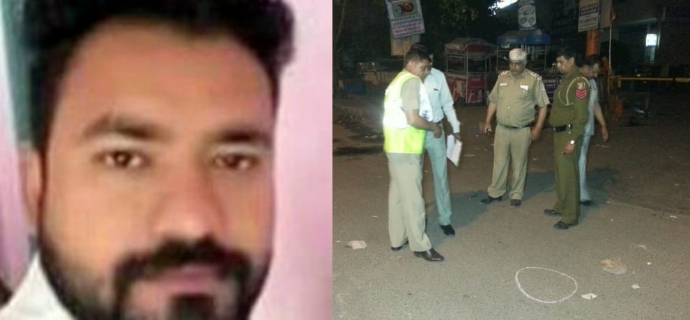 man shot dead outside V3S mall in delhi