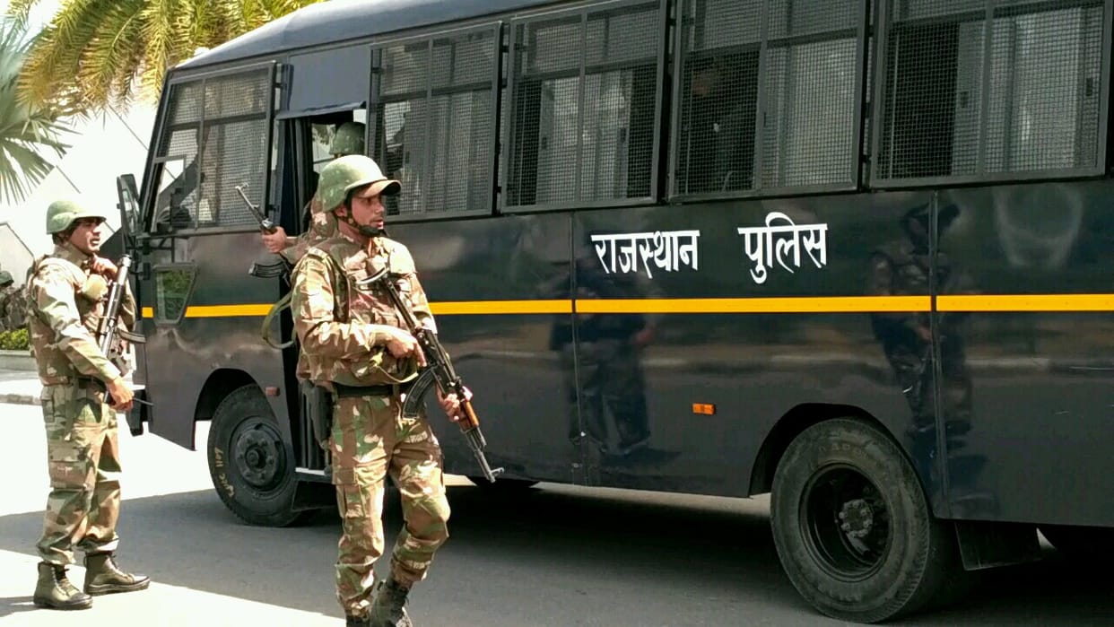 The threat of bombing in the World Trade Park, the mock drill