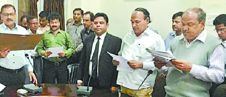 Sworn oath of cleanliness in the Collectorate