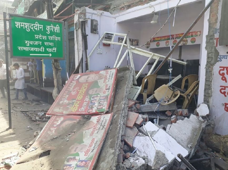 CM Yogi's Mahabali SP office, thief market also demolished