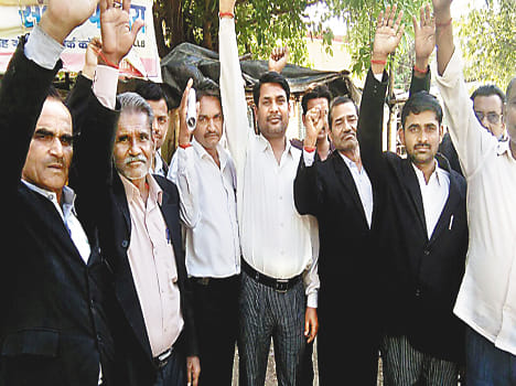Lawyers protest strike