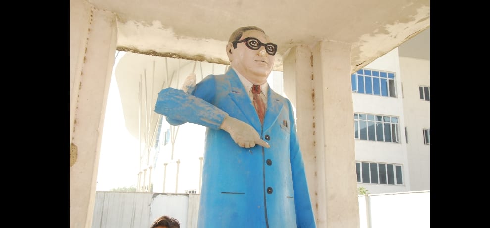Dispute on Ambedkar idol in public place