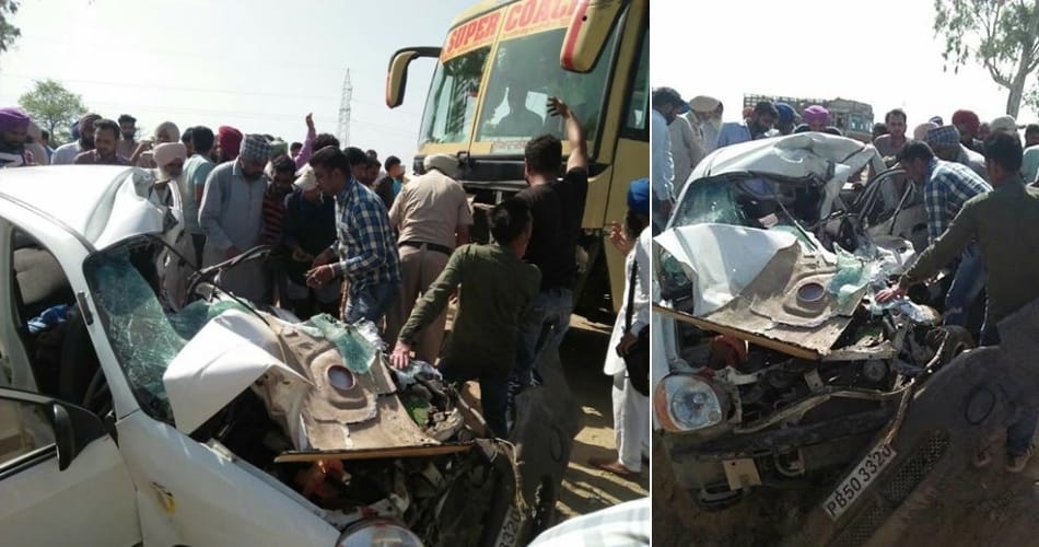 4 killed in road accident at barnala bathinda national highway