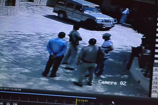 If you refuse admission, then the police station took away the security guards