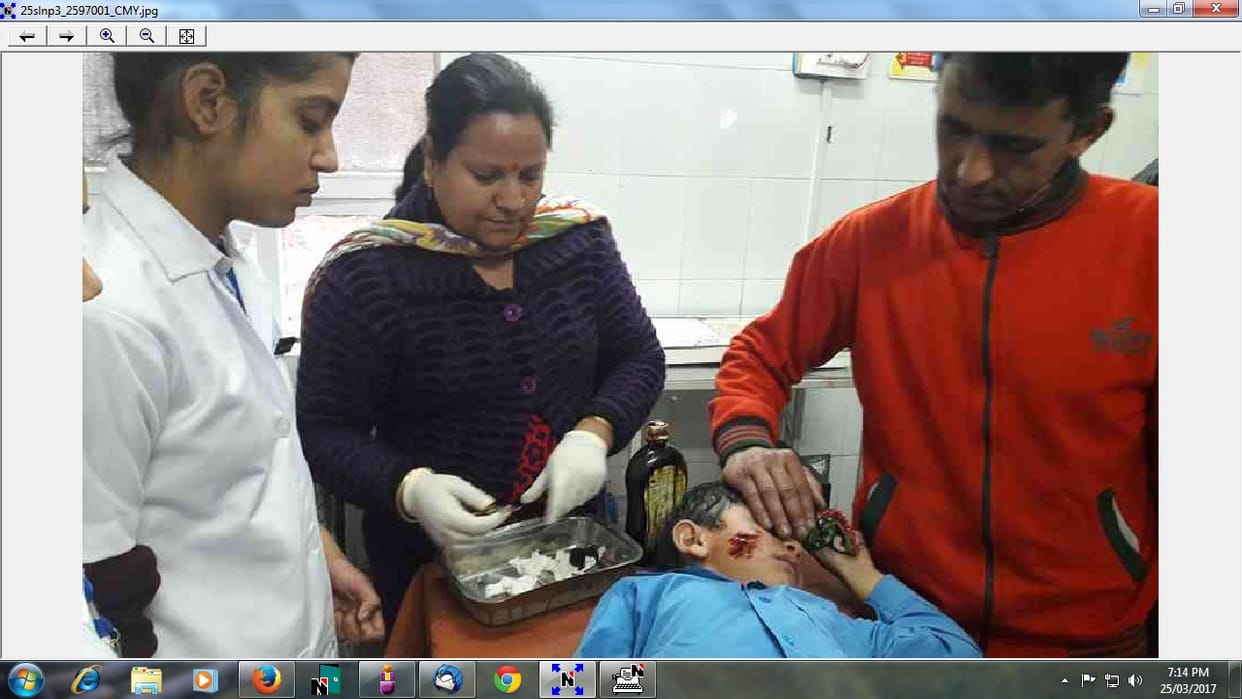 dog bite a school student in solan