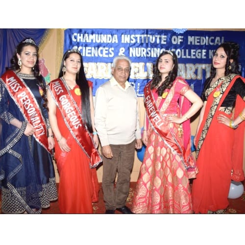 Farewell party in chamunda nursing institute