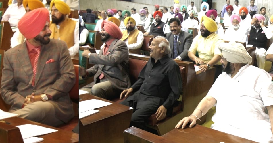 Navjot singh sidhu First day in Punjab Assembly