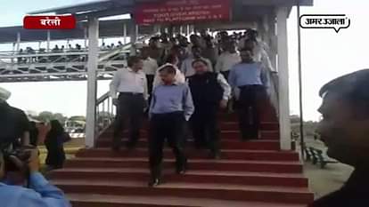 Railway board chairman ovserved broad gauge work at pilibhit-tanakpur 