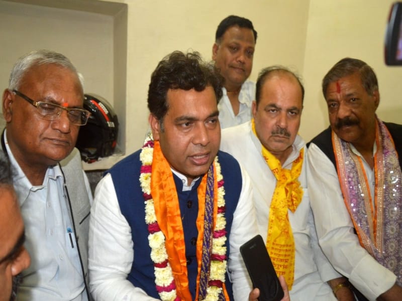power minister shrikant sharma in mathura