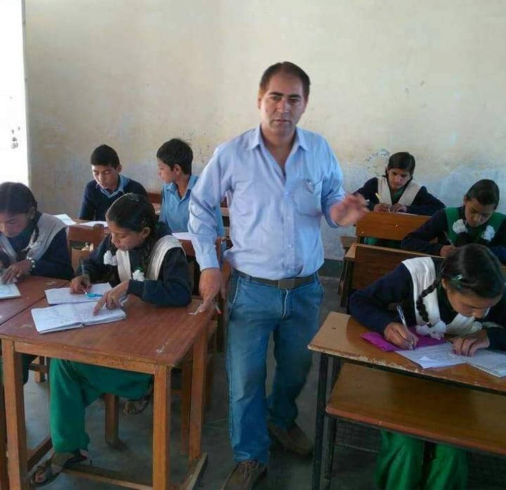 teacher on exam duty