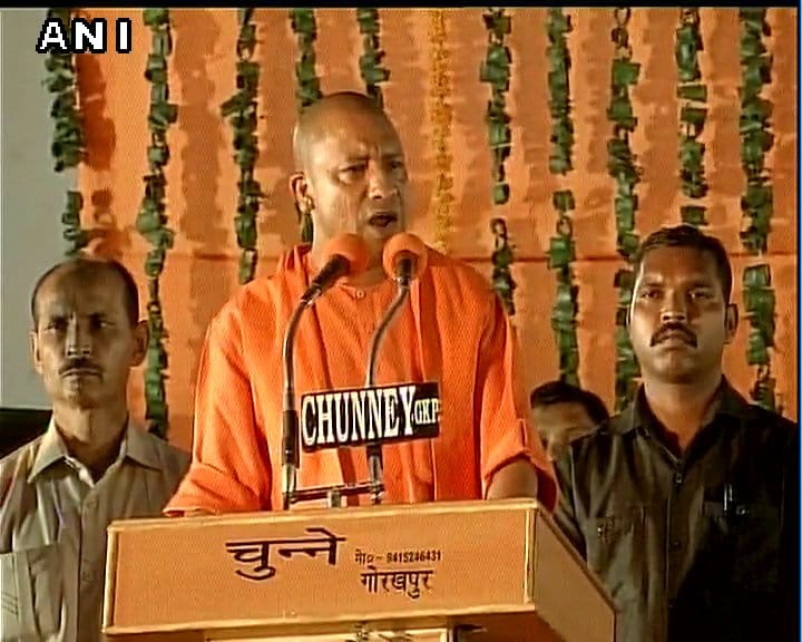yogi adityanath first time in gorakhpur after becoming CM of UP
