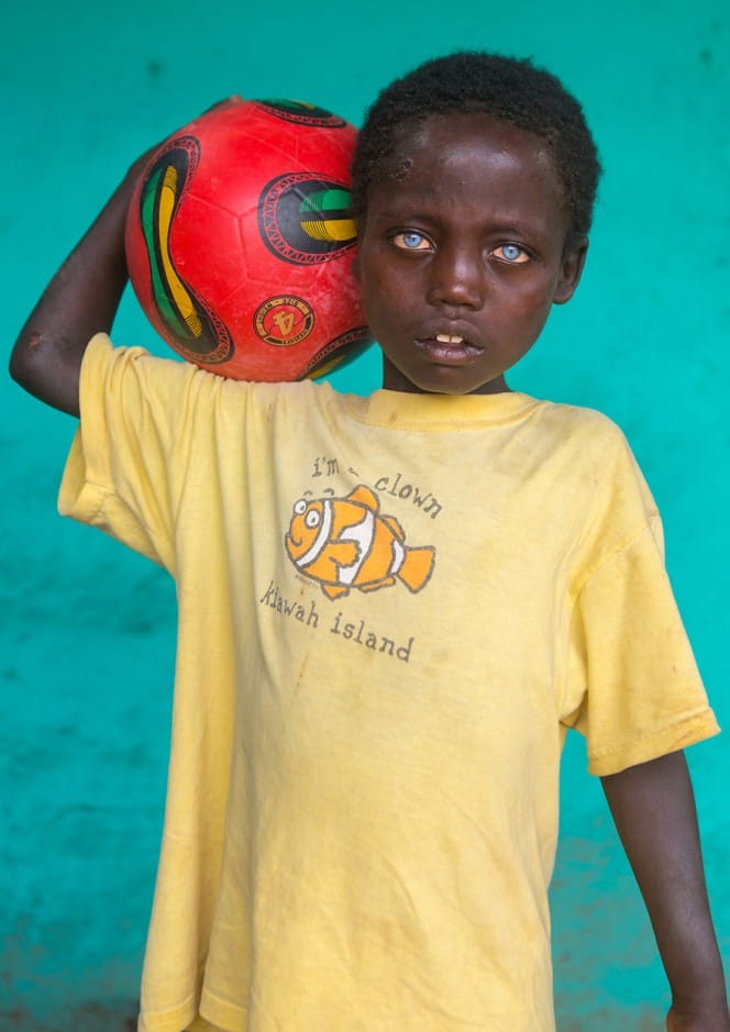 8-Year-Old Boy having blue eyes
