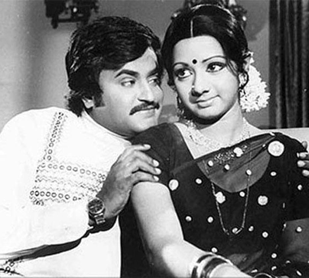 sridevi played mother role of superstar rajinikanth