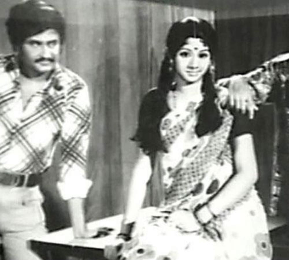 sridevi played mother role of superstar rajinikanth