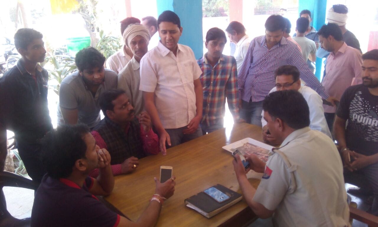 Musical on the breaking of the mosque wall in the area of mla sangeet som, police force deployed