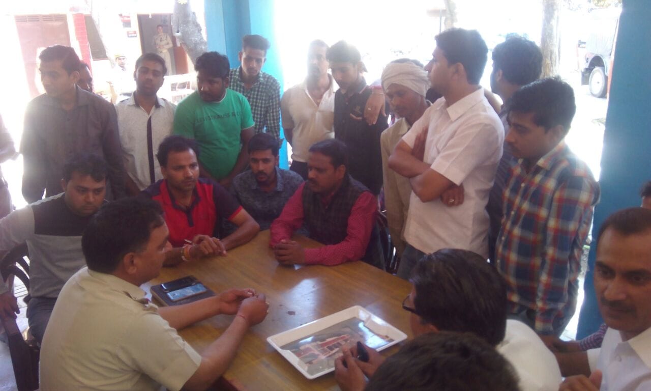 Musical on the breaking of the mosque wall in the area of mla sangeet som, police force deployed